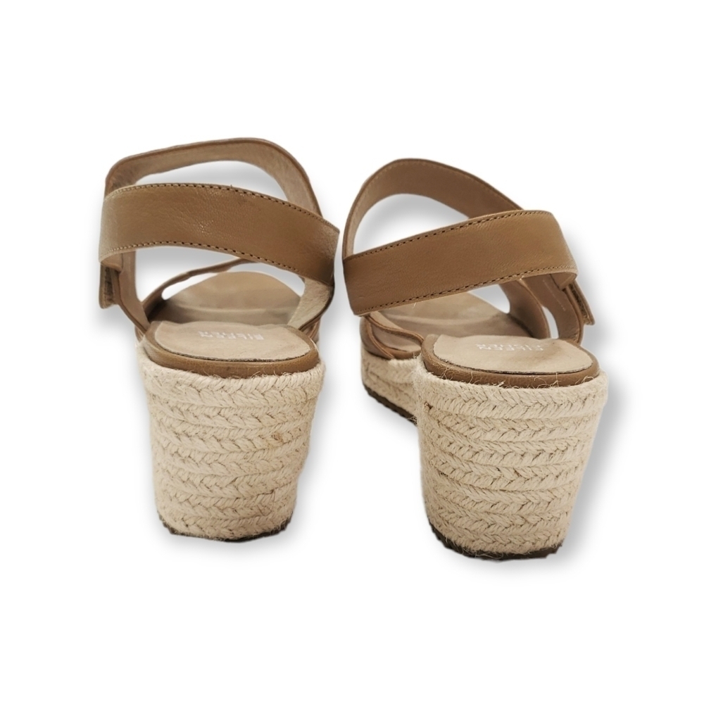 Eileen Fisher velcro strap platform espadrilles size 10 - Picture 8 of 9